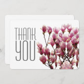 Klassische Berufliche Blüte Dankeskarte (Vorne/Hinten)