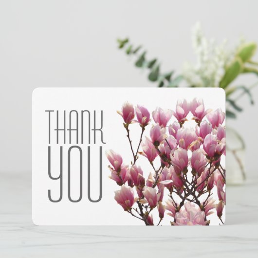 Klassische Berufliche Blüte Dankeskarte (Stehend Vorderseite)