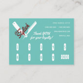 Klassische berufliche Deckentreue inklusive Blau Visitenkarte (Rückseite)