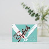 Klassische berufliche Deckentreue inklusive Blau Visitenkarte (Stehend Vorderseite)