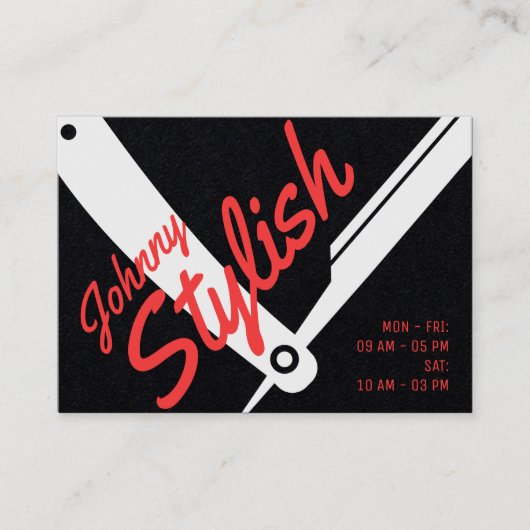 Klassische berufliche Deckentreue inklusive Schwar Visitenkarte (Vorderseite)