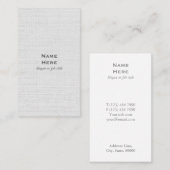 Klassische berufliche einfache vertikale visitenkarte (Vorne/Hinten)