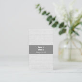 Klassische berufliche einfache vertikale visitenkarte (Stehend Vorderseite)