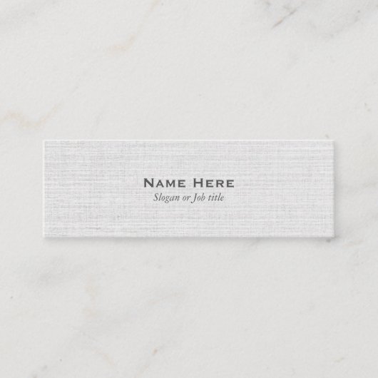 Klassische berufliche graue Minigeschäfts-Karten Mini Visitenkarte (Vorderseite)