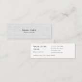 Klassische berufliche graue Minigeschäfts-Karten Mini Visitenkarte (Vorne/Hinten)