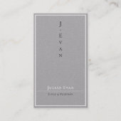 Klassische Berufliche Karkohlewirtschaftskarte Visitenkarte (Vorderseite)