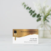 Klassische Berufliche Maler-Visitenkarten Visitenkarte (Stehend Vorderseite)