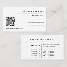 Klassische Berufliche QR-Klasse Visitenkarte