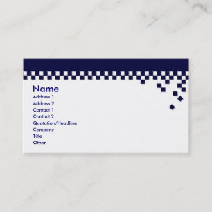 Klassische berufliche Visitenkarte