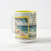 KLASSISCHE BEWERTUNG UND EIN BISSCHEN SMART-ASSY ZWEIFARBIGE TASSE (Vorderseite Links)