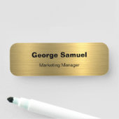 Klassische Bezeichnung für einfache Geschäftsmitar Namensschild (Beispiel)