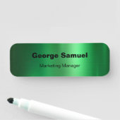 Klassische Bezeichnung für einfache Geschäftsmitar Namensschild (Beispiel)