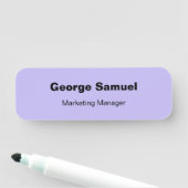 Klassische Bezeichnung für einfache Geschäftsmitar Namensschild (Beispiel)