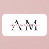 Klassische Bezeichnung Namensschild