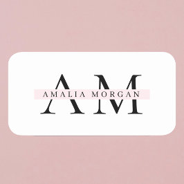 Klassische Bezeichnung Namensschild