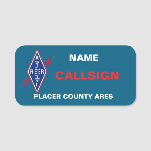 Klassische Bezeichnung Namensschild (Vorderseite)