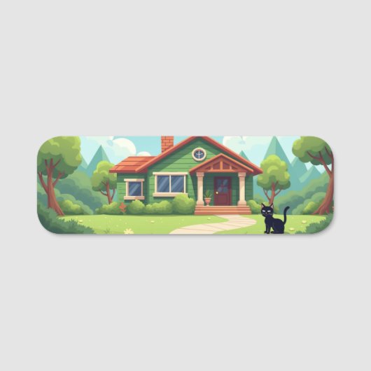 Klassische Bezeichnung Namensschild (Vorderseite)