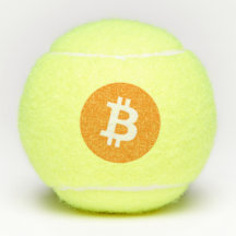 Klassische bitcoin Logo-Tennisbälle
