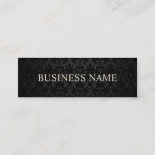 Klassische Black Damask Mini-Visitenkarten Mini Visitenkarte