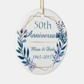 Klassische Bläserei zum 50. Hochzeitstag Keramik Ornament (Rechts)