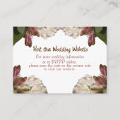 Klassische Bläserweiße Hochzeit RSVP Begleitkarte (Vorderseite)