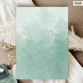 Klassische blassgrüne Mongram-Wasserfarbenhochzeit Einladung