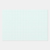 Klassische Blätter Blumenmuster auf dem Aqua Blue (Vorderseite 2)