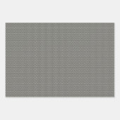 Klassische Blätter Blumenmuster auf Grau Schwarz (Vorderseite 3)