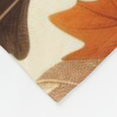 klassische Blätter/Kürbisse/Akkorde Herbst Fleecedecke (Ecke)