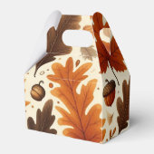 klassische Blätter/Kürbisse/Akkorde Herbst Geschenkschachtel (Rückseite)