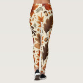 klassische Blätter/Kürbisse/Akkorde Herbst Leggings (Rückseite)