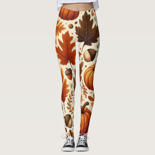 klassische Blätter/Kürbisse/Akkorde Herbst Leggings
