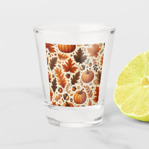 klassische Blätter/Kürbisse/Akkorde Herbst Schnapsglas