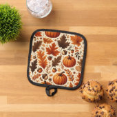 klassische Blätter/Kürbisse/Akkorde Herbst Topflappen (Oben Unten)