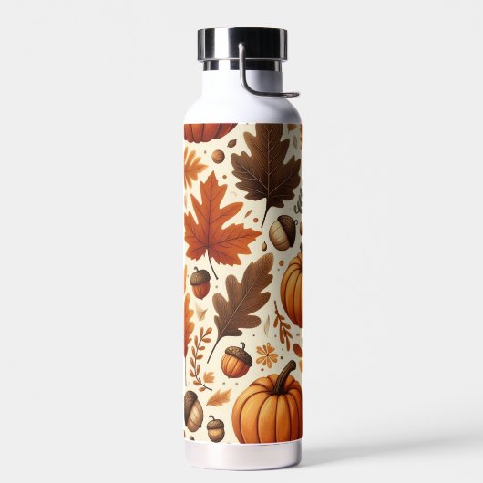 klassische Blätter/Kürbisse/Akkorde Herbst Trinkflasche (Links)