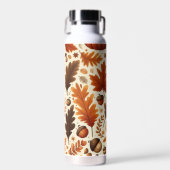 klassische Blätter/Kürbisse/Akkorde Herbst Trinkflasche (Vorne)