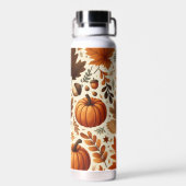 klassische Blätter/Kürbisse/Akkorde Herbst Trinkflasche (Rückseite)