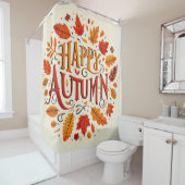 klassische Blätter und glücklicher Herbst Duschvorhang (Beispiel)