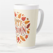 klassische Blätter und glücklicher Herbst Milchtasse (Rechte Ecke)