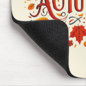 klassische Blätter und glücklicher Herbst Mousepad (Ecke)