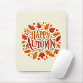 klassische Blätter und glücklicher Herbst Mousepad (Mit Mouse)