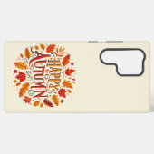 klassische Blätter und glücklicher Herbst Samsung Galaxy Hülle (Rückseite (Horizontal))