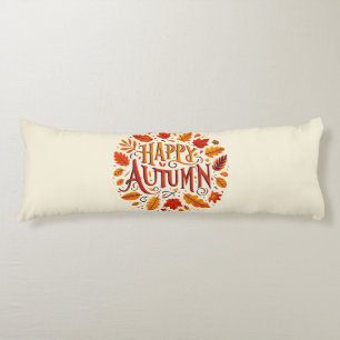 klassische Blätter und glücklicher Herbst Seitenschläferkissen