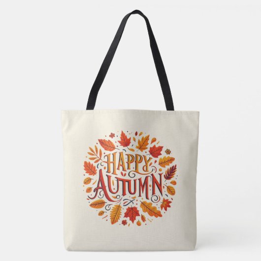 klassische Blätter und glücklicher Herbst Tasche (Vorderseite)