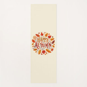 klassische Blätter und glücklicher Herbst Yogamatte
