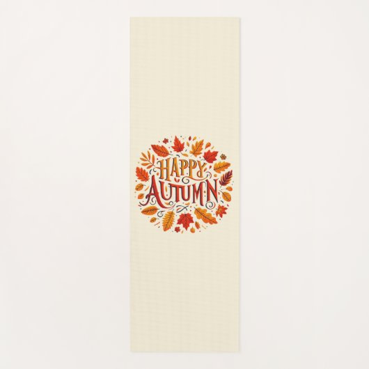klassische Blätter und glücklicher Herbst Yogamatte (Vorderseite)
