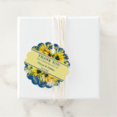 Klassische Blaublume Skalierte Gastgeschenk Hochze Geschenkanhänger (Beispiel)