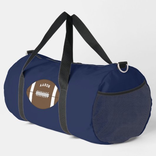 Klassische blaue Fußball-Duffeltasche als Geschenk Duffle Bag (Rechte Ecke)