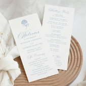 Klassische Blaue Hortensien-Hochzeit Programm