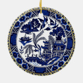 Klassische blaue keramik ornament (Hinten)